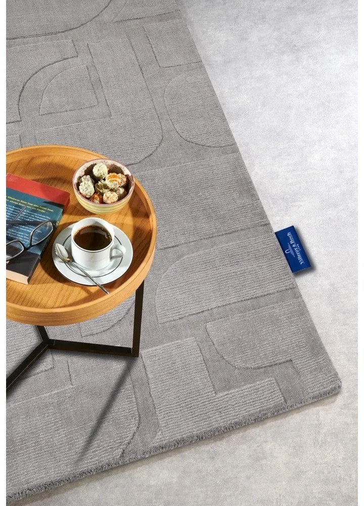 Sivý ručne tkaný vlnený koberec 120x170 cm Alexis – Villeroy&Boch