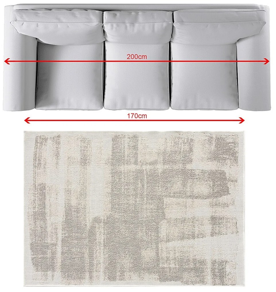 Koberec Abstract Gray II 120x170 cm