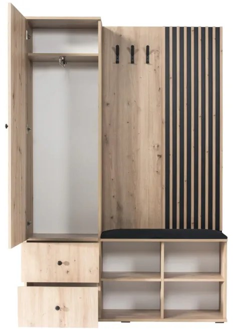 Predsieňová skriňa Tucker 128 cm