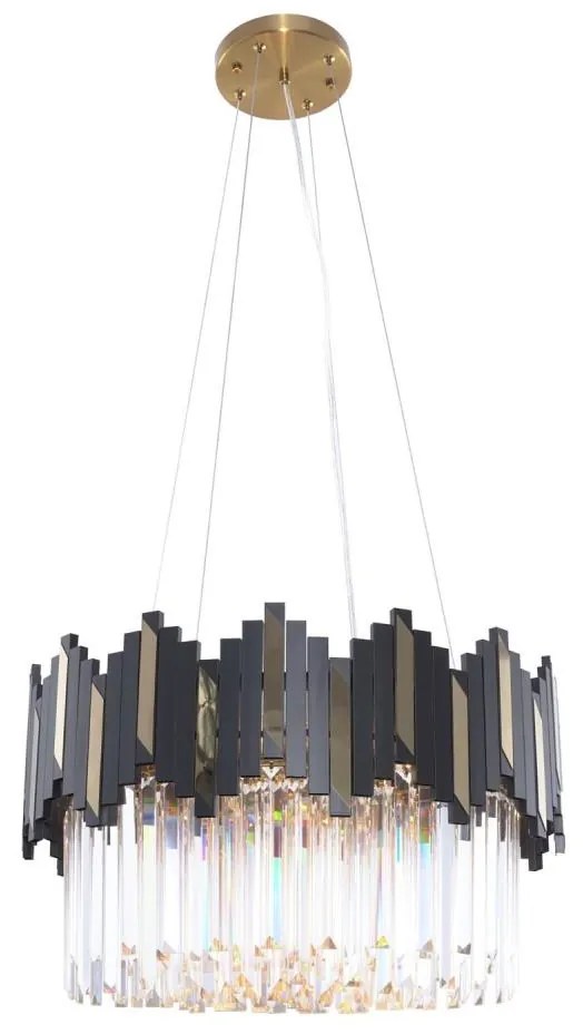 Zuma Line 2200018M - Luster na lanku ROTTA 6xE14/40W/230V čierna/zlatá