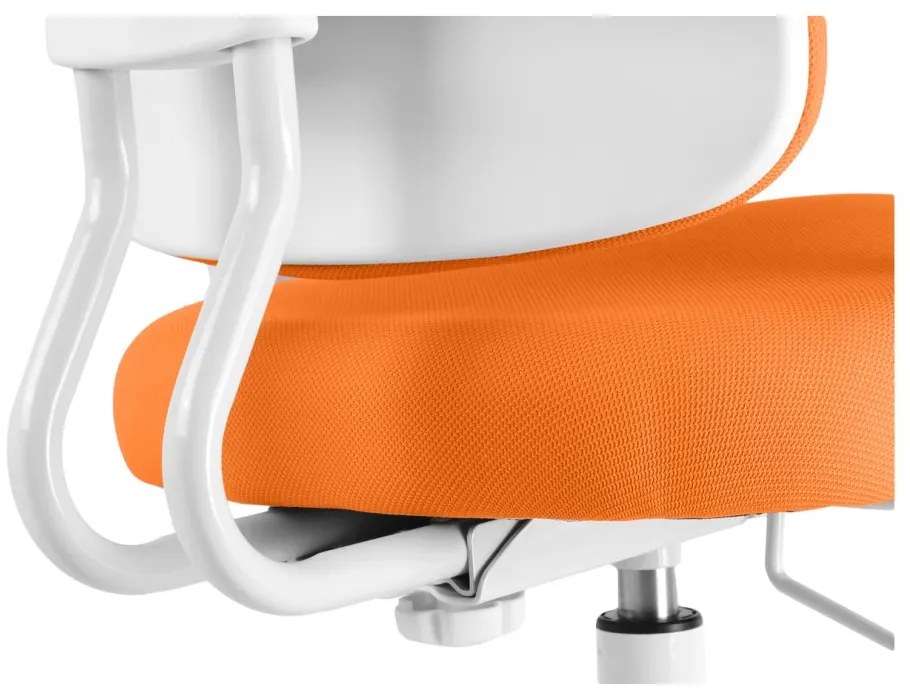 Detská rastúca stolička Neoseat KIDDY THREE — látka, prateľný poťah, oranžová