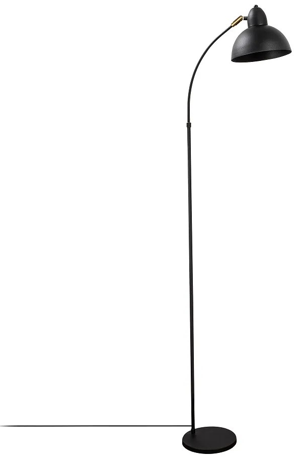Dizajnová stojanová lampa Vasso 162 cm čierna