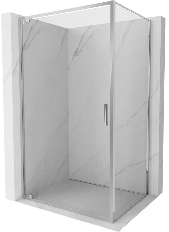 Mexen Exo, sprchovací kút s krídlovými dverami 85 x 95 cm, 6mm číre sklo, chrómový profil, 8181-085-095-01-00