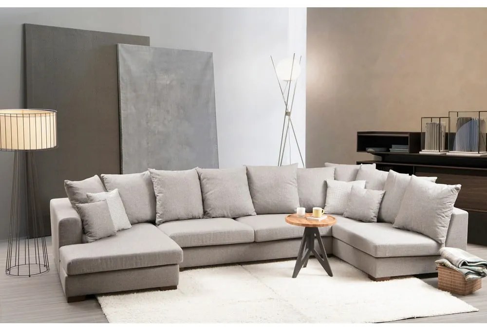 Svetlosivá rohová pohovka (do "U") Colorado – Balcab Home