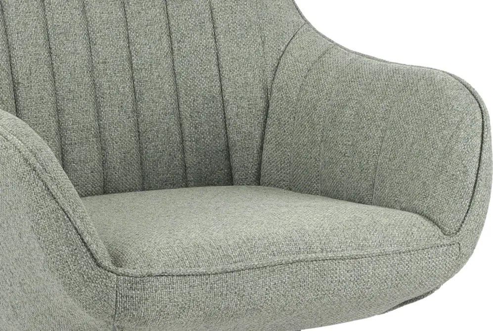 Jedálenská stolička Chrissy, svetlo zelená tkanina