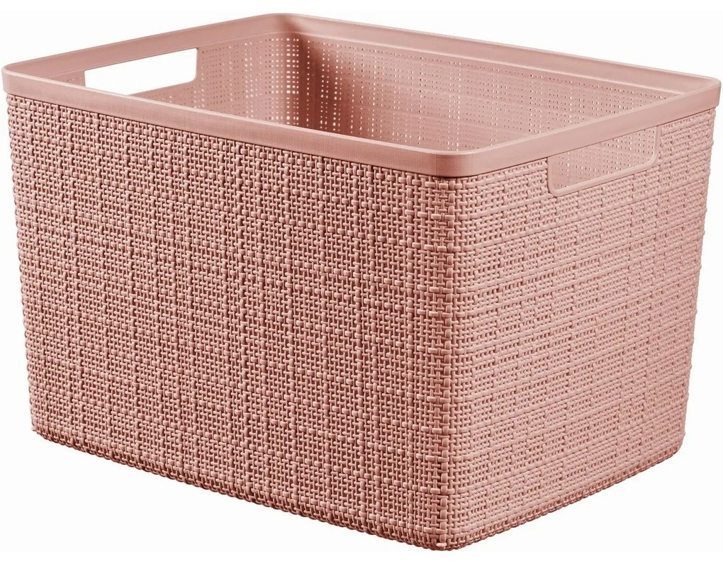 Curver Jute Basket L 20 l, ružový