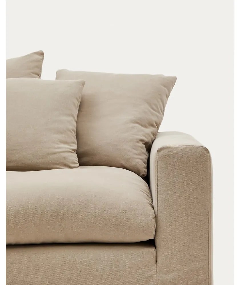 Béžové ľanové kreslo Nora – Kave Home