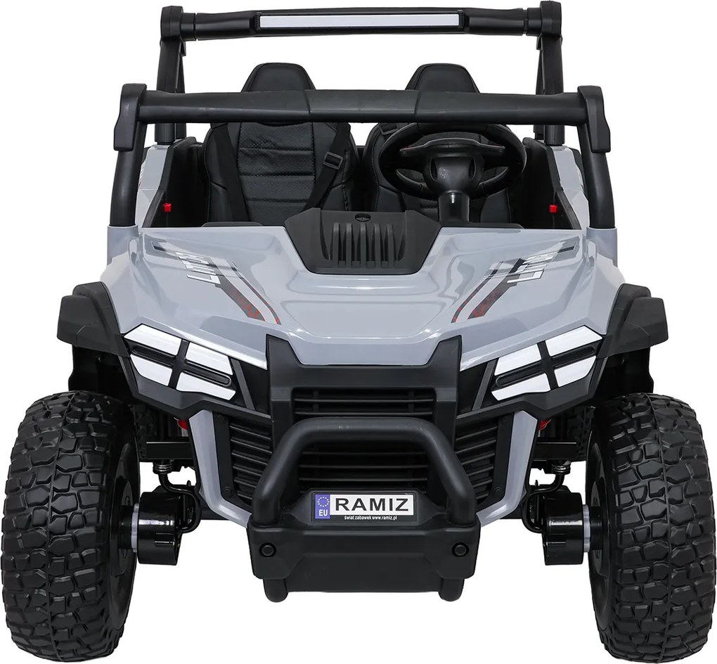 Ramiz Elektrická bugina Gravity pre deti šedá + pohon 4x4 + diaľkové ovládanie
