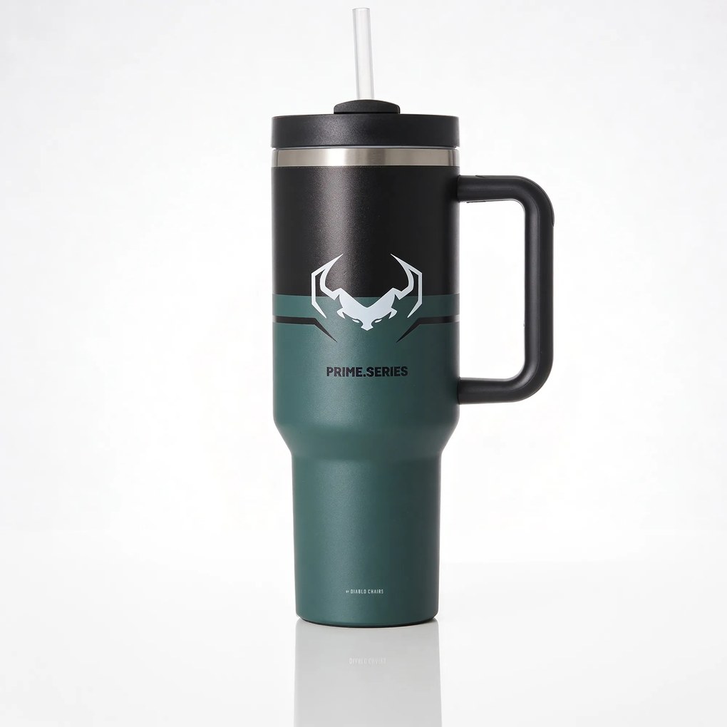 Termohrnček s rukoväťou zelený Diablo Ghotic Green