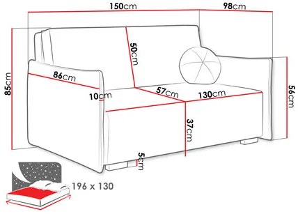 Rozkladacia pohovka Clovea Glov III (tmavosivá) (s úl. priestorom). Vlastná spoľahlivá doprava až k Vám domov. 1105469