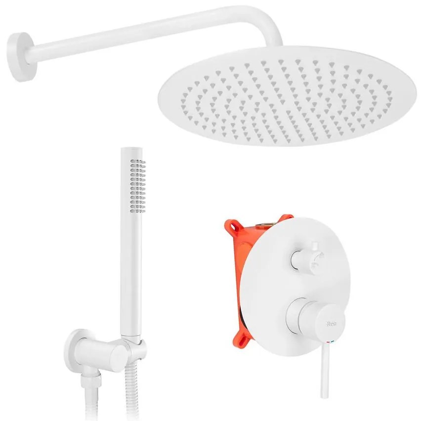 Sprchová sada podomietková Lungo biela Rea P8540