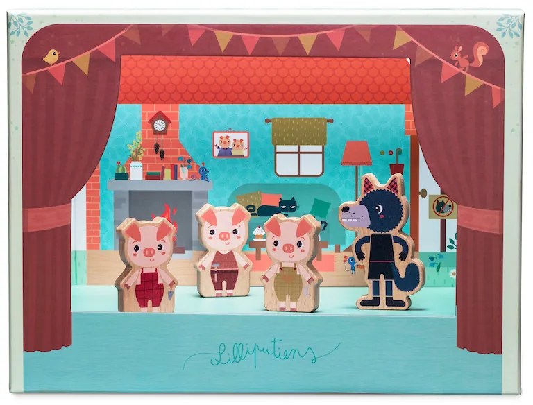 Lilliputiens - magnetické divadlo - Tri prasiatka