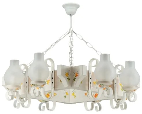 Brilagi - Luster na reťazi QUEEN 8xE14/40W/230V buk/krémová