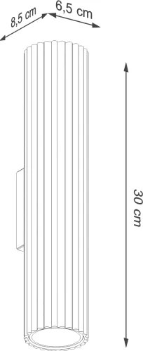 Brilagi - LED Nástenné svietidlo CRESTO 2xGU10/10W/230V 30 cm biele