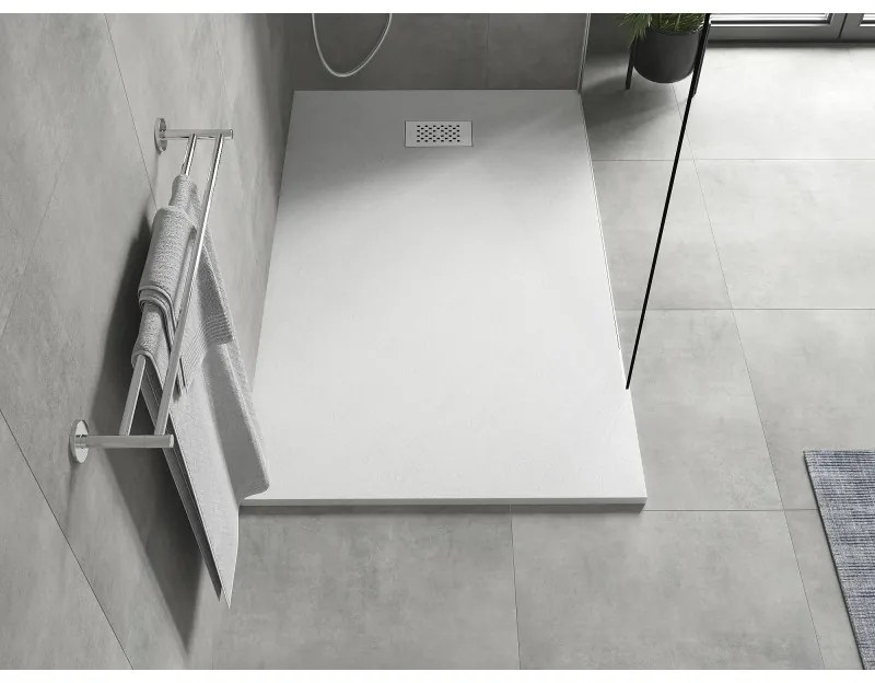 Mexen Hugo, obdĺžniková sprchová vanička SMC 150 x 90 cm, biela, biela krytka, 42109015-W