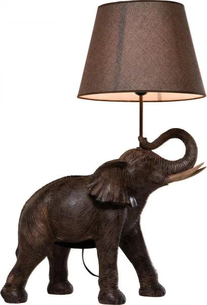 KARE DESIGN Stolná lampa Elephant Safari 73,5 × 52,3 × 33 cm