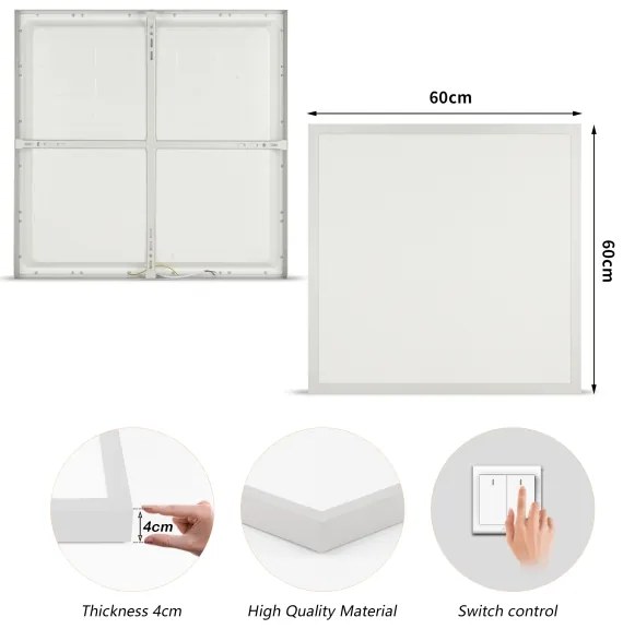 Brilagi - LED kúpeľňové svietidlo FRAME LED/50W/230V 3000/4000/6000K 60x60 IP44