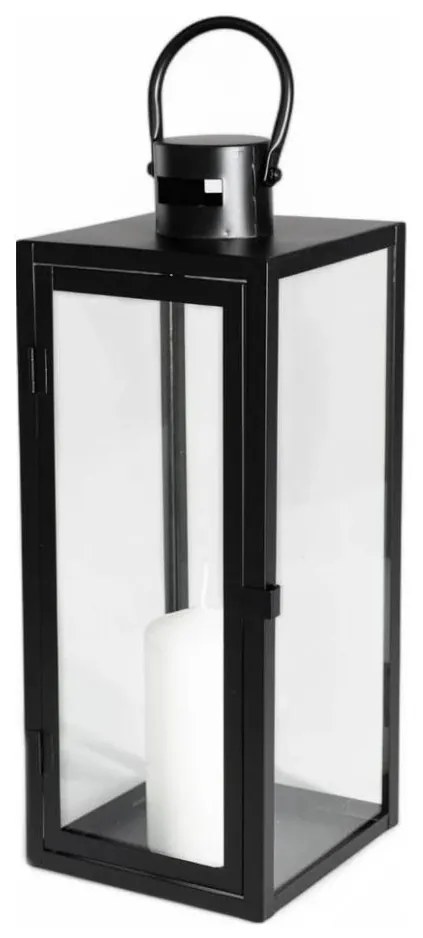 Dekoratívna lucerna 63 cm čierna