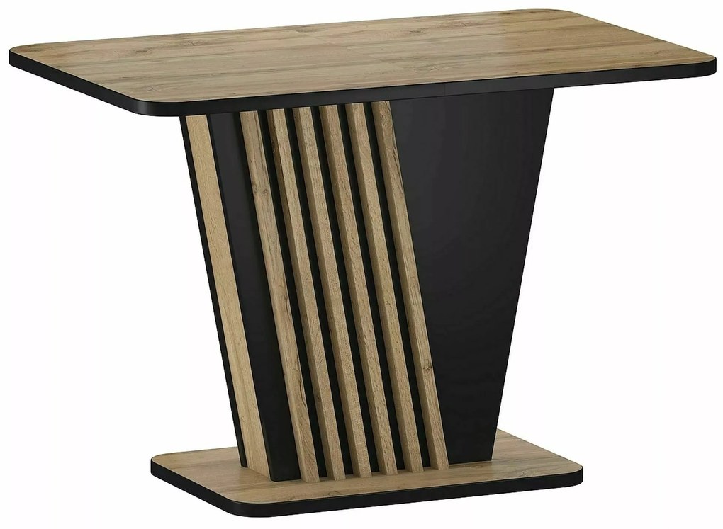 Rozkládací jídelní stůl Nevio 125/170 cm dub artisan/černý