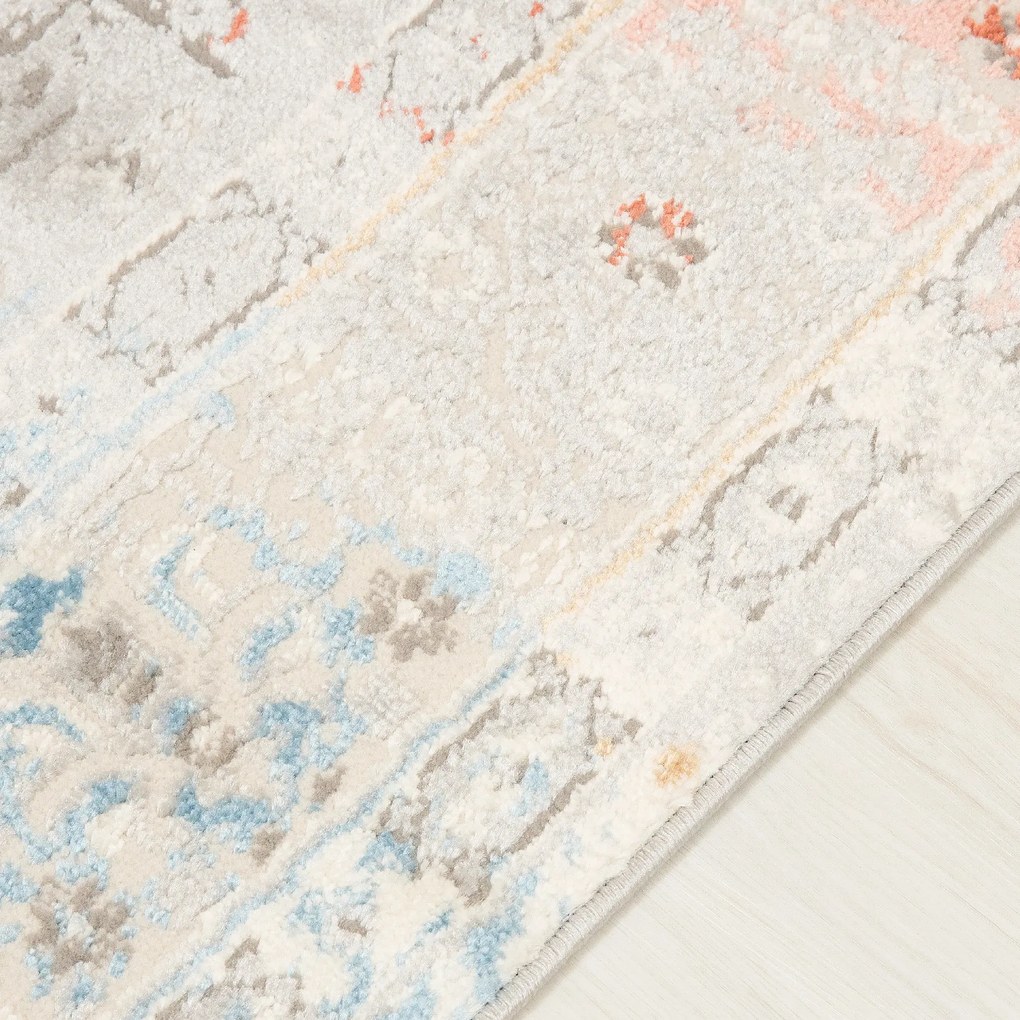 TA Koberec G549F BIELA/LOSOSOVÁ IDAHO HIK Rozmer: 140x200 cm