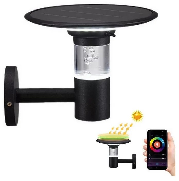 Immax Neo 07907L-LED RGB+CW/W Stmievateľné solárne svietidlo LED/2W/5,5V IP54 Tuya IM1106