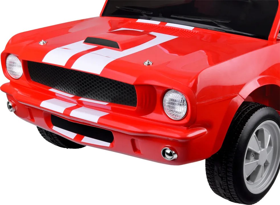 JOKOMISIADA Detské autíčko na batériu Shelby GT 350 Classic dvojmiestne červené PA0336