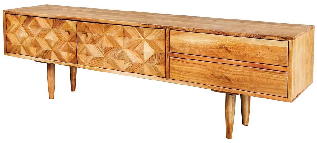 Dizajnový TV stolík Halia Honey 145 cm akácia