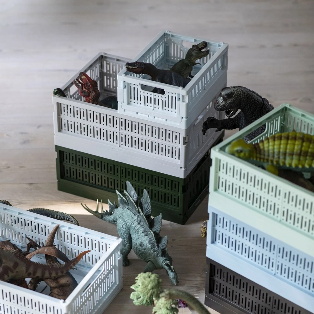 Made Crate Skladacia prepravka Misty Grey – midi