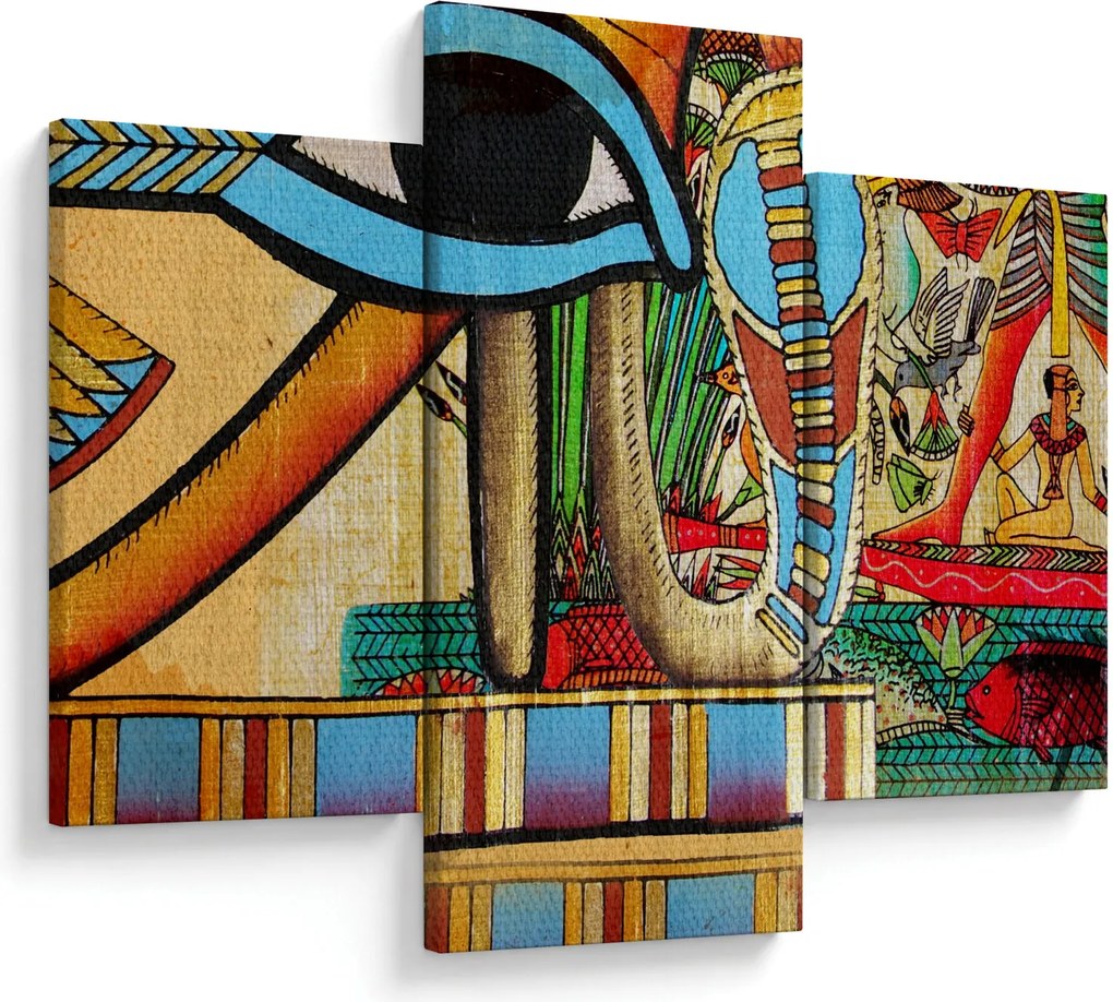 Obraz s egyptskými motívmi (90x60 cm)