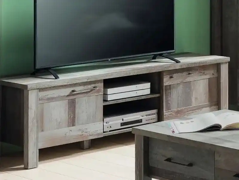 TV skrinka Tarragona, 161 cm, vintage optika dreva | BIANO