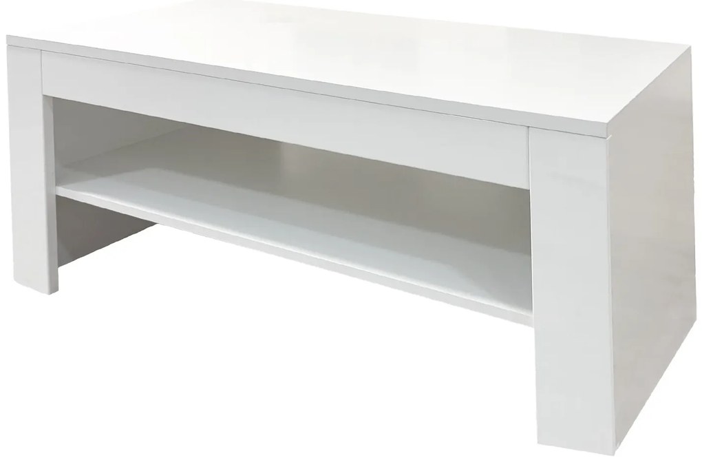 Konferenčný stolík Selene 41 90 cm biely lesk/mat