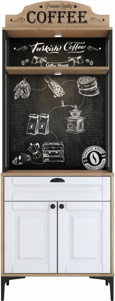 Skriňa Jehy Walnut and White