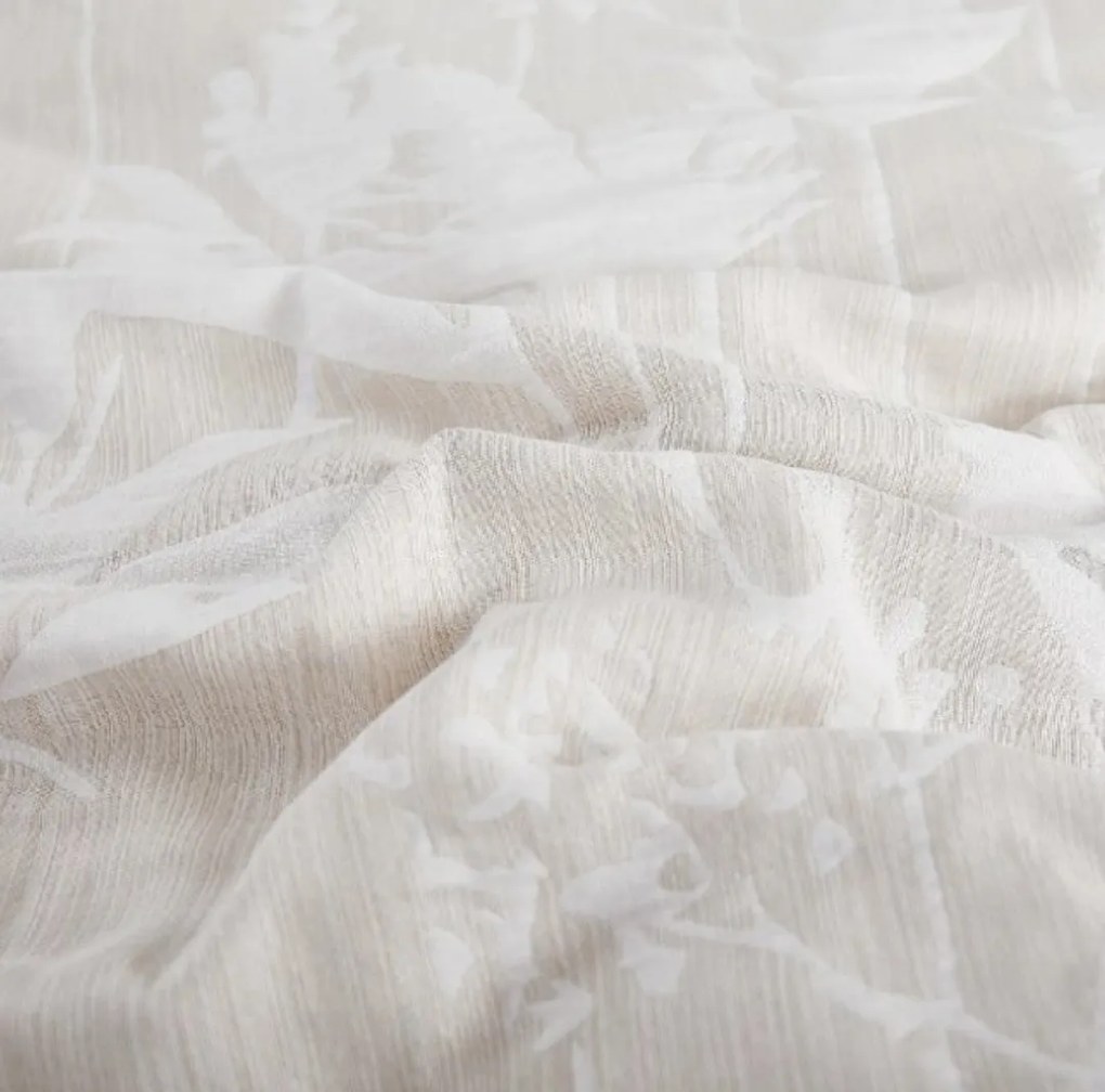 Obliečky damaškové žakarové Boston bežové 200x140cm+90x70cm TiaHome