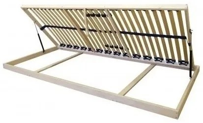 Texpol OPTIMAL 5V BOČNÝ VÝKLOP -  lamelový rošt 140 x 210 cm, brezové lamely + brezové nosníky