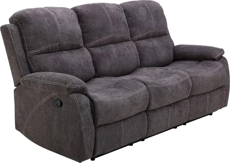 Trojsedák Fortuna, šedá látka, funkcia polohovanie