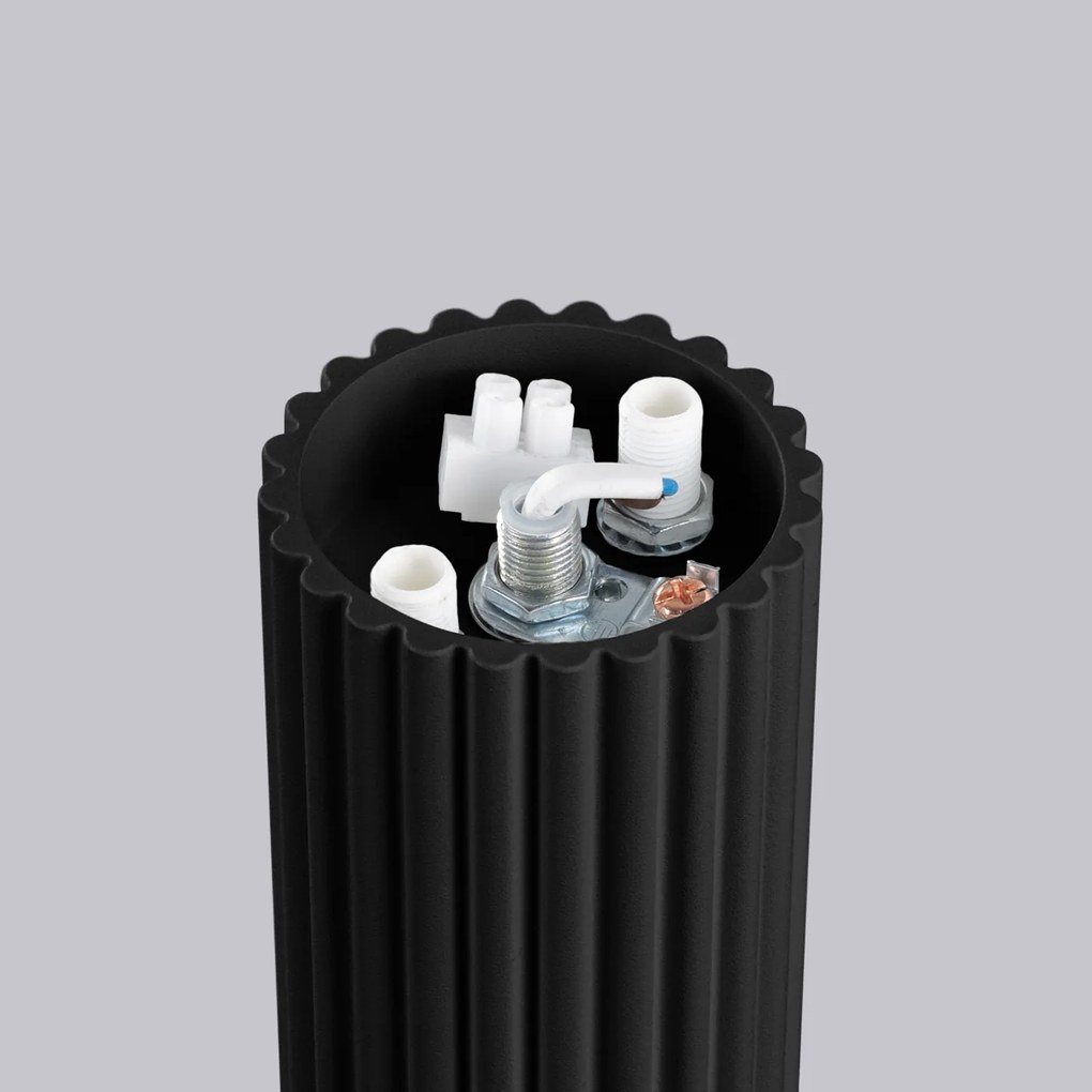 Stropné svietidlo Halo, 1x biele sklenené tienidlo, b