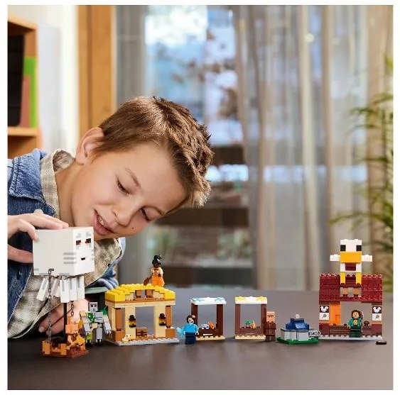 Lego Minecraft 21273 Balón v podobe Ghasta a útok na dedinu  (100396851)