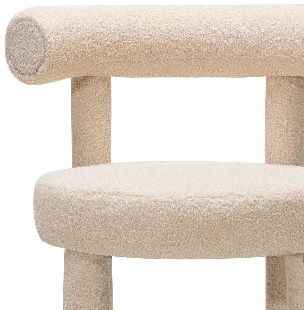 Barová židle Pedro bouclé ecru