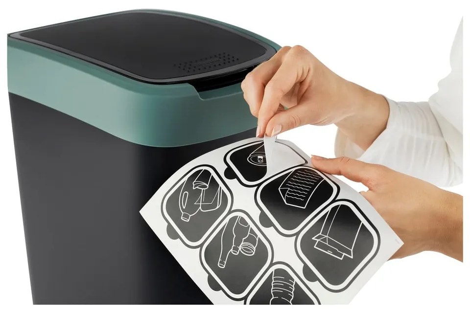 Odpadkový kôš z recyklovaného plastu 50 l Twist - Rotho