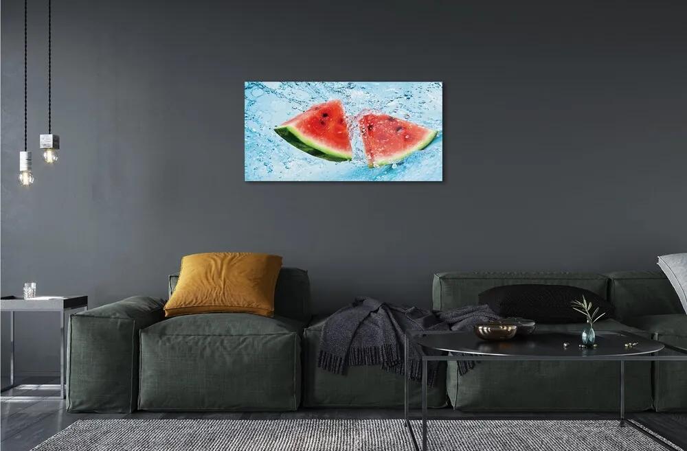 Obraz na skle melón voda 100x50 cm