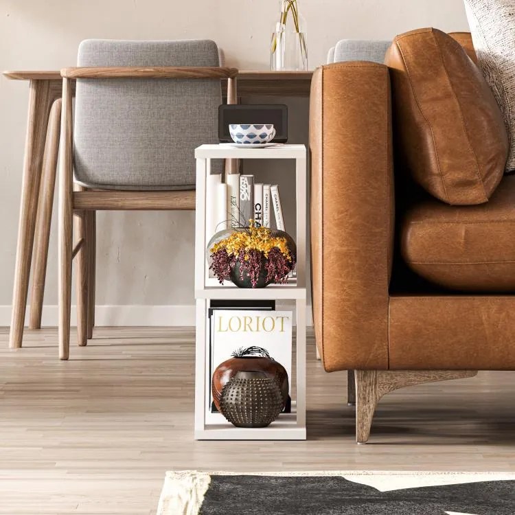 Odkladací stolík Houseland Lazena biely