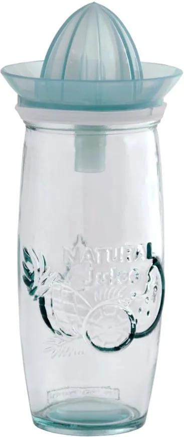Biely pohár s odšťavovačom z recylovaného skla Ego Dekor Juice, 0,55 l