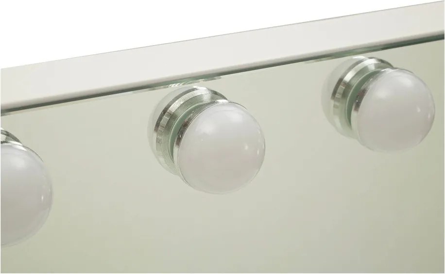 Nástenné zrkadlo s osvetlením/s poličkou 55x43 cm Hollywood – Mauro Ferretti