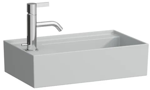 Umývadlo Laufen Kartell 46x28 cm šedá mat bez otvoru pre batériu, bez prepadu H8153357591121, 1 ks