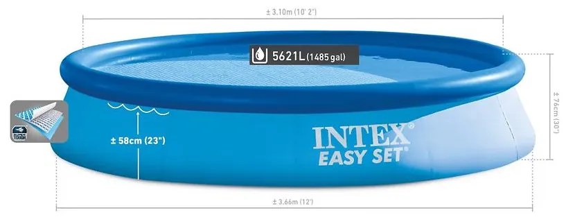 Bazén samonosný 3,66x0,76 m 28130NP