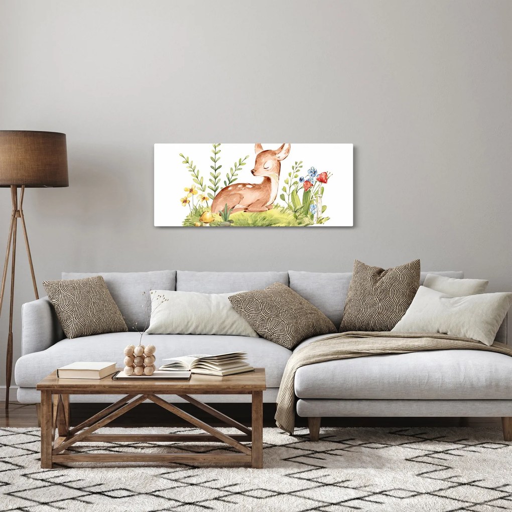 Obraz - Malý srnček (120x50 cm)
