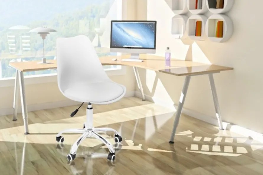 Bestent Kancelárska stolička biela BASIC