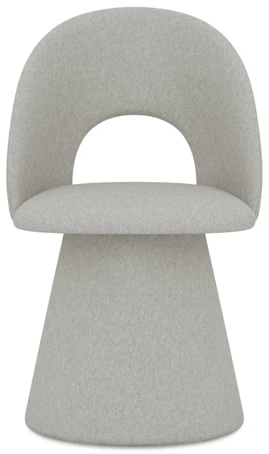 Svetlosivé čalúnené jedálenské kreslo Kalo – Makamii