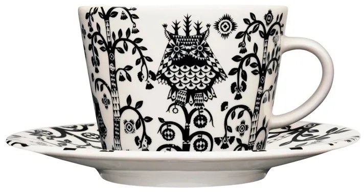 Šálka s podšálkou Taika 0,2l, čierna