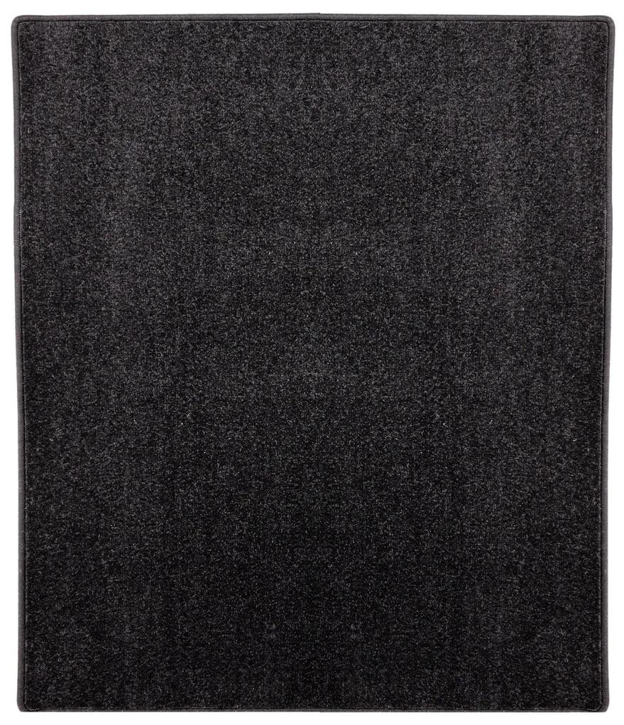 Vopi koberce Kusový koberec Eton čierny 78 štvorec - 200x200 cm